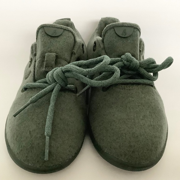 Womens 7 - USED Allbirds Wool Runners Shoes 0818 LV1 Olive Green (Tuke Matcha) - Picture 5 of 11